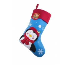 Deluxe Plush Penguin Christmas Stocking 40cm X 25cm