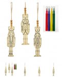 Christmas 3Pc Colour Your Own Nutcracker