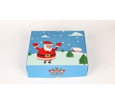 Santa Blue Gift Box Small 24 x 20 x 7cm