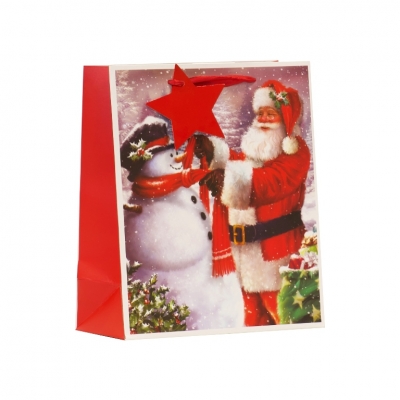 Santa & Snowman Medium Bag