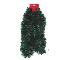 Christmas Chunky Dark Green Tinsel 2m