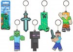 MINECRAFT SOFT PVC KEYCHAIN 8CM