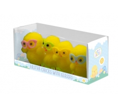 Easter Chicks With Glasses 4 Pack