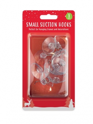 Small Suction Hooks 3.5cm 8 Pack