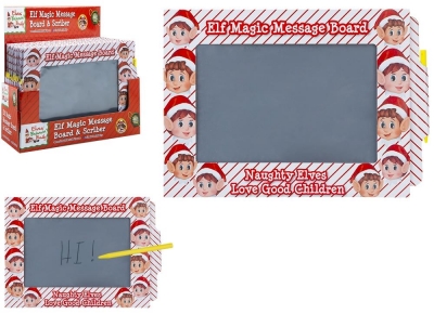 Elf Magic Slate Message Board 27cm X 19cm