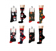 Mens Cotton Rich Christmas Design Socks