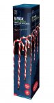 Led Timer Candy Cane Stake Lights 6 Pack 70Cm