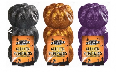 Foam Glitter Pumpkins 3 Pack