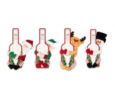 Christmas Plush Character Bottle Holder