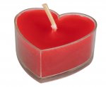 VALENTINE'S DAY HEART SHAPE TEALIGHTS 8PK