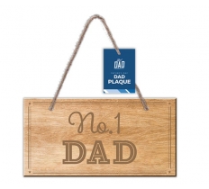 No.1 Dad Wooden Plaque