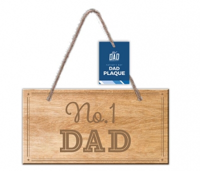 No.1 Dad Wooden Plaque