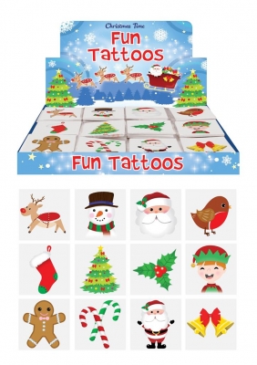 Mini Christmas Temporary Tattoos x 48 ( 11p Each )