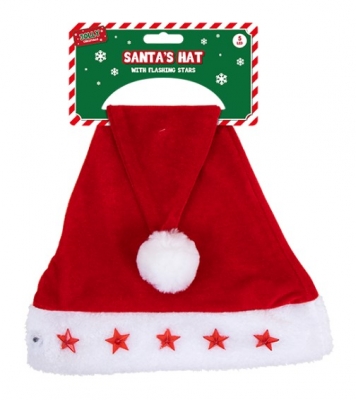 Christmas Flashing Santa Hat