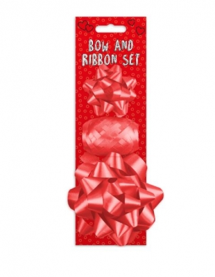 VALENTINE'S DAY RED BOW & RIBBON PACK