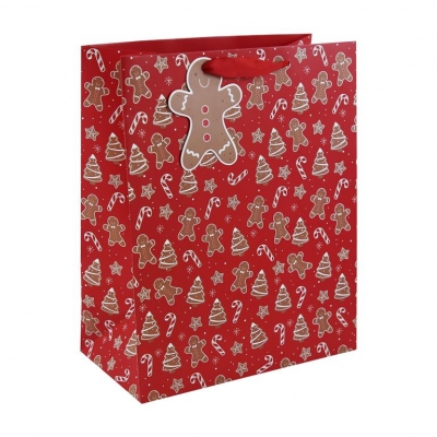 Christmas Gingerbread Man Large Bag