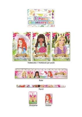 Princess Stationery Set 5 Pack