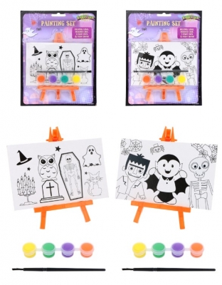 Paint Art Set Halloween Design 15cm X 10cm 2 Assorted