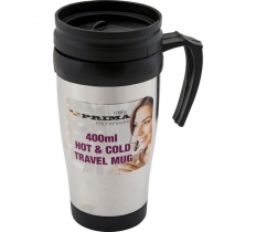 Steel Hot & Cold Travel Mug 400ml