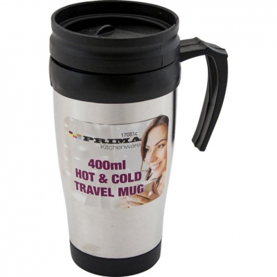 Steel Hot & Cold Travel Mug 400ml