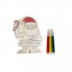 Colour Your Own Wooden Santa