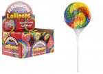 Round Swirl Rainbow Lolly With Stick