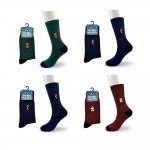 Mens Christmas Embroidery Socks