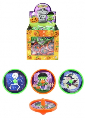 Halloween Assorted 4cm Spinning Tops x 60 ( 12p Each )