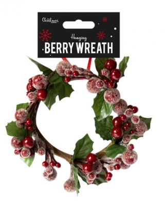 Berry Wreath Decoration 12cm X 12cm X 4cm