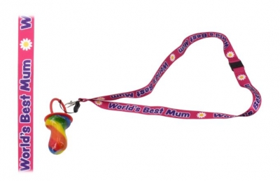 Dummy Worlds Best Mum Lanyard With Rock