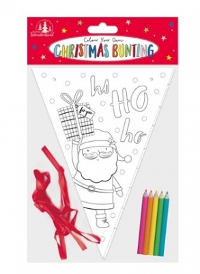 Christmas Activity Colour Your Own Bunting