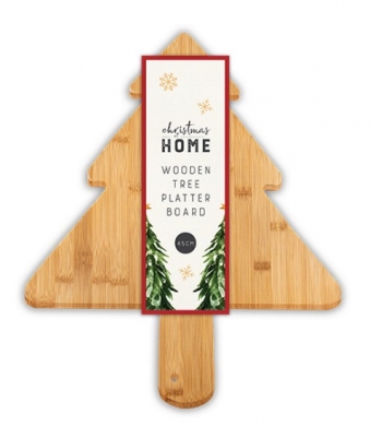 Christmas Wooden Tree Platter Board 45cm