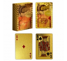 Deluxe Gold Playing Cards With Display Box