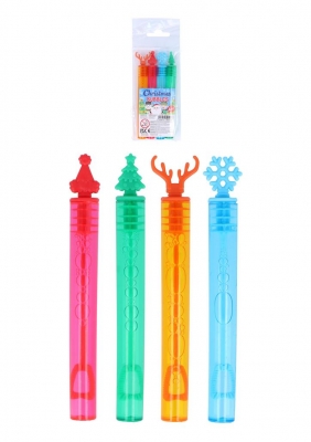 Christmas Mini Party Bubble Tubes 4ml ( Assorted Colours)