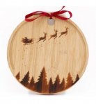 Round Christmas Chopping Board