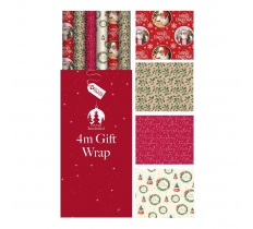 Traditional Christmas Gift Wrap 4m