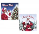 Christmas Traditional Santa Card 12pk