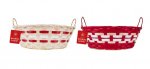 Oval Basket With Handles 33cm X 25.5cm X 11cm