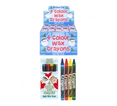 120 X Wax Crayon 4Pc Elfin Around (8P Each)