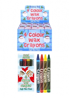 120 X Wax Crayon 4Pc Elfin Around (8P Each)