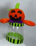 Pumpkin Halloween 10" Candy Jar