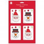 Christmas LED Brooches 2 Design