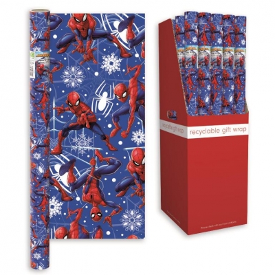 Marvel Spiderman Christmas Wrapping Paper 69cm