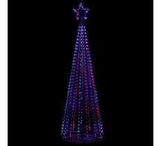 Black Pin Wire Pyramid Tree 2.1m