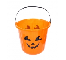 Halloween Pumpkin Treat Bucket 18cm X 16cm