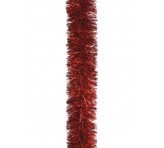 TINSEL 2m FINE CUT RED