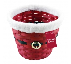 Christmas Red Round Hamper Basket