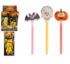 Halloween Character Glow Wand 8" 3 Assorted