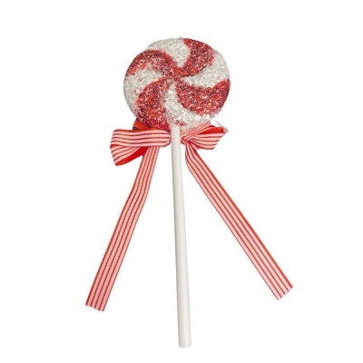 Candy Cane Red Lollipop 10 x 25cm