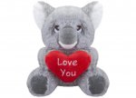 VALENTINES DAY'S KOALA BEAR WITH LOVE HEART 15CM